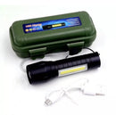 Mini Lanterna Portátil LED Tática – Compacta, Super Brilhante e Recarregável via USB