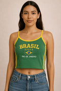 Camiseta Regata + Colar Brasil
