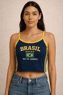 Camiseta Regata + Colar Brasil