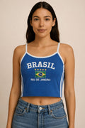 Camiseta Regata + Colar Brasil