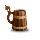 Abridor de Parede Premium Com Reservatório de Cachaça + Caneca Rústica de Brinde